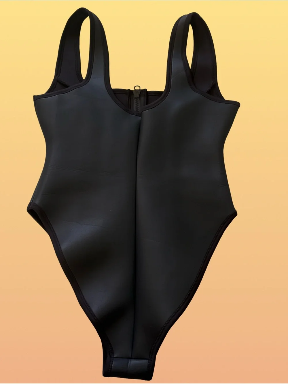 Skims Rubberized Scuba Swim Scoopneck One Piece Swimsuit